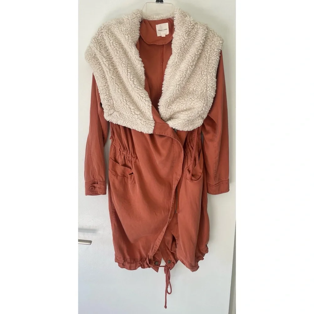 Silence + Noise Jacquie Sherpa Parka Jacket